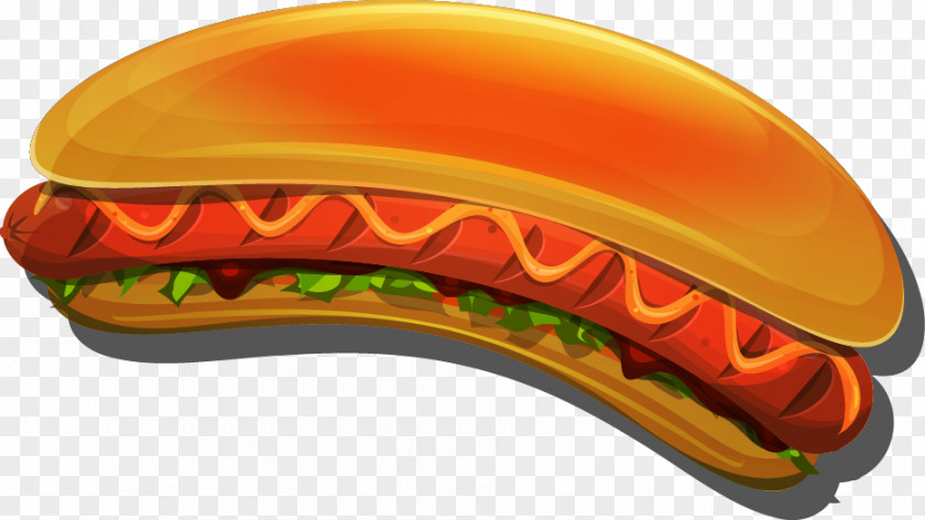 Cartoon Vector Hotdog Food Bread Nathan's Hot Dog Eating Contest Sausage Hamburger Fast PNG