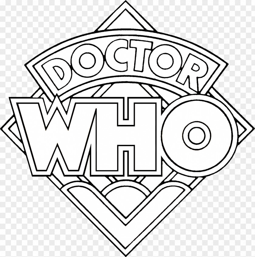 Diamond Logo Black And White Drawing Line Art TARDIS Physician PNG