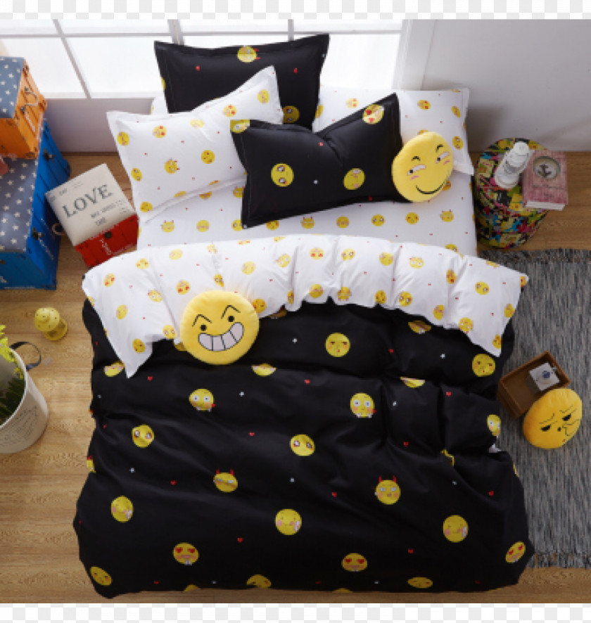 Emoji Bed Sheets Bedding Duvet Comforter PNG