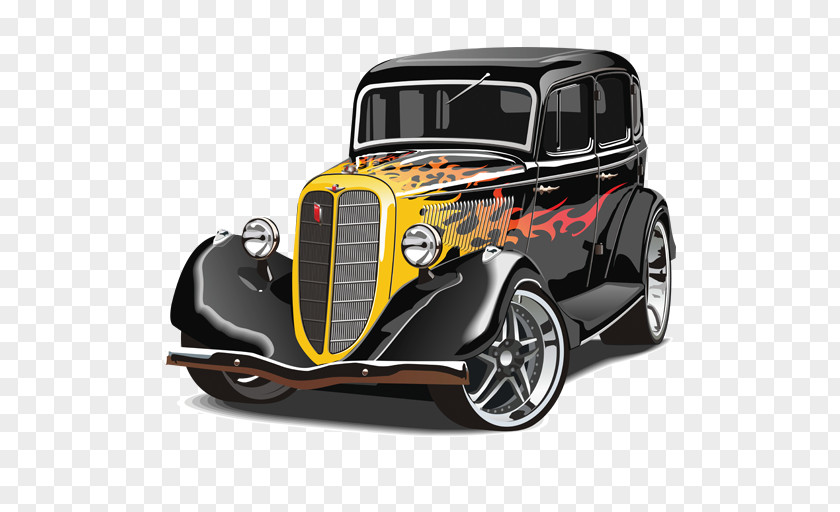 Hot Rod Sports Car Vintage Classic PNG