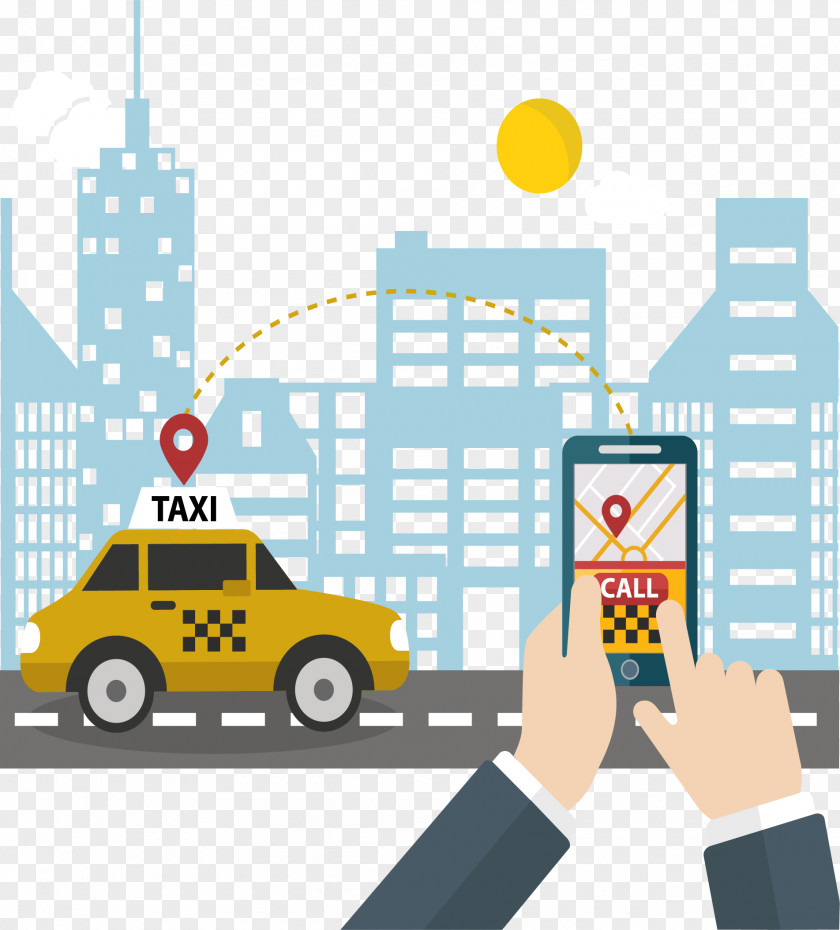 Mobile Taxi Software App Development Smartphone PNG
