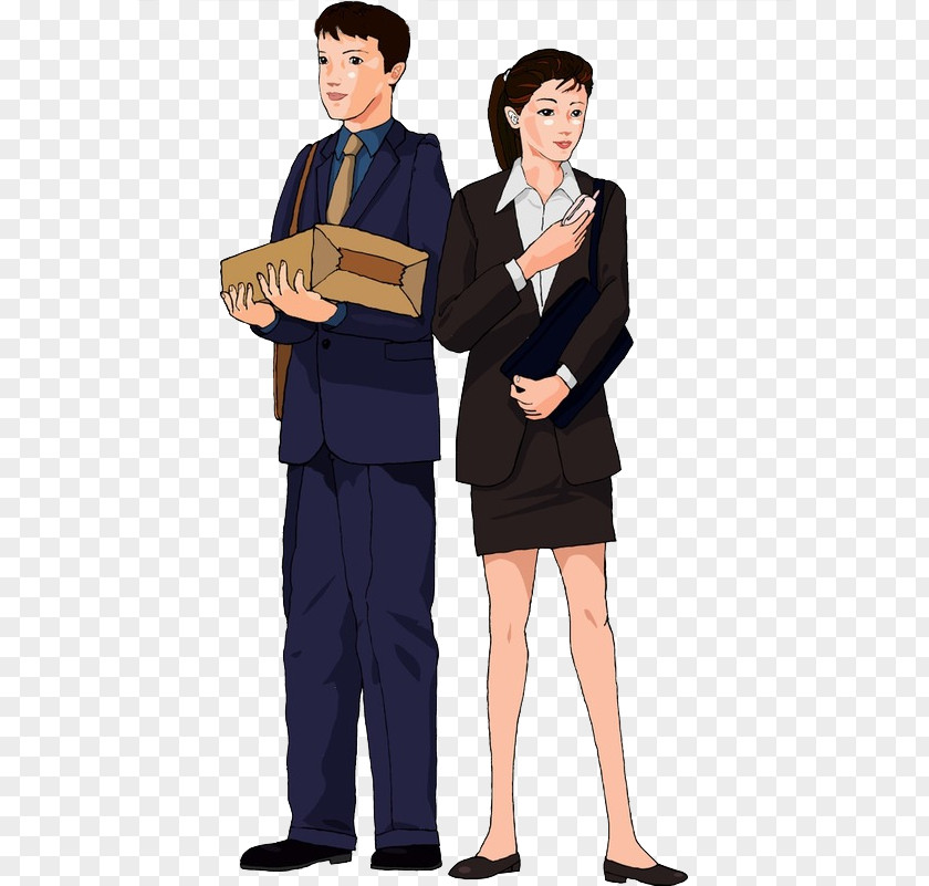 Cartoon Wear Men And Women Suit Clip Art PNG