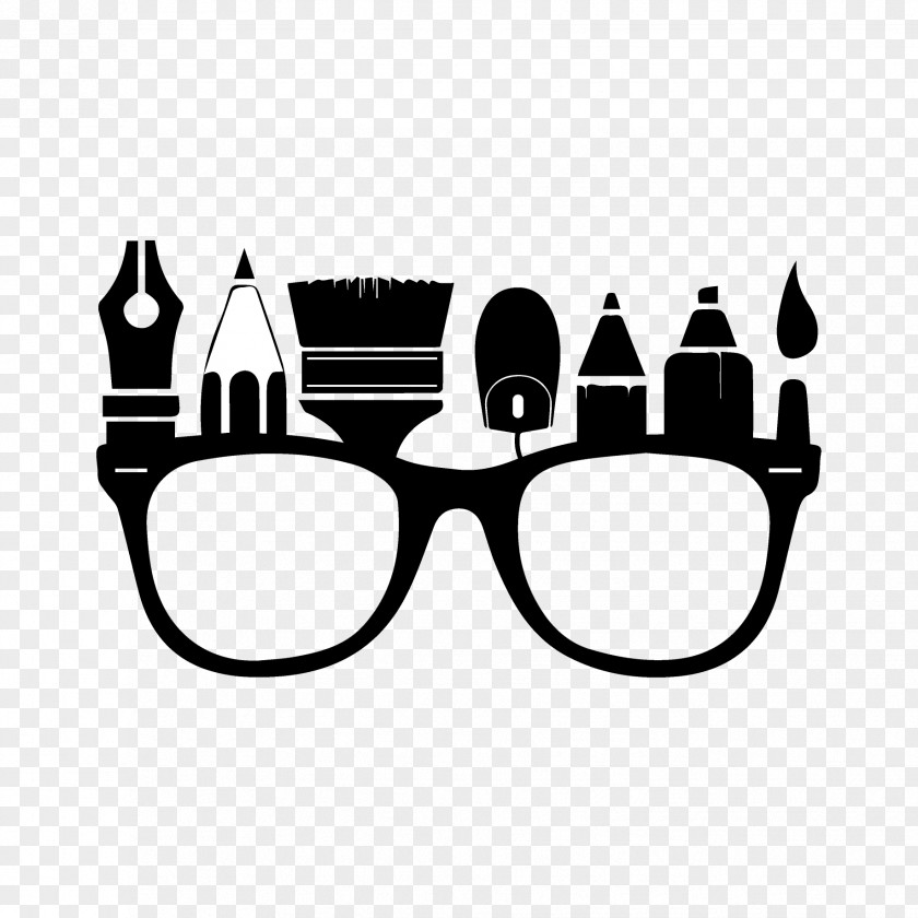 City Silhouette Glasses PNG