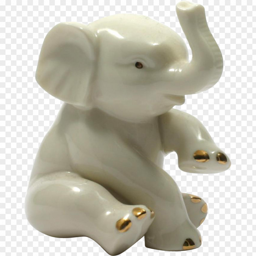 Elephant Figurine Porcelain Ceramic Lenox Pottery PNG