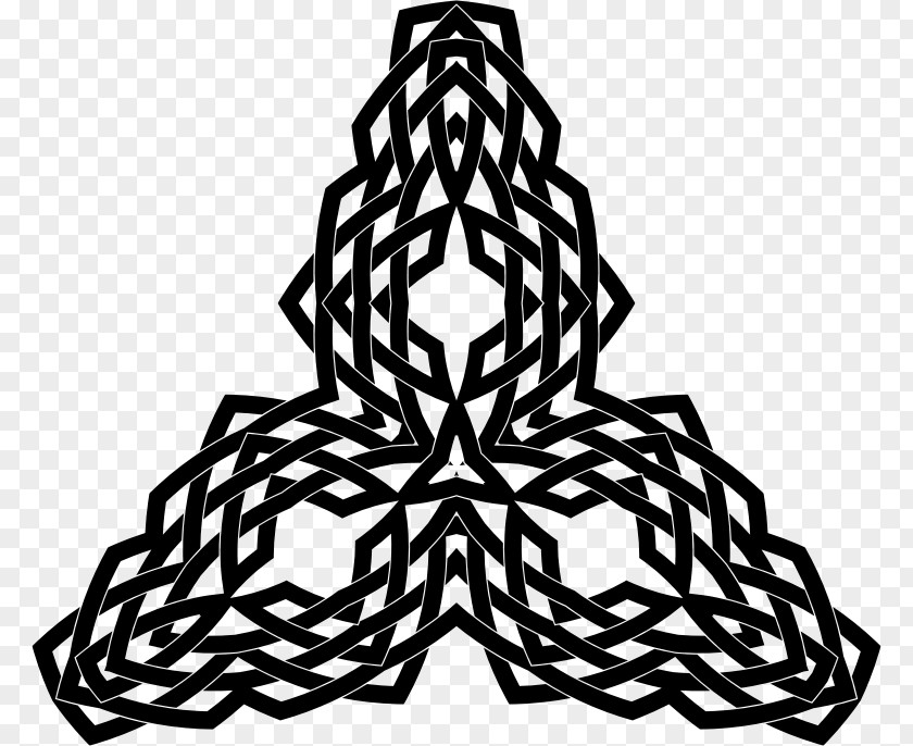 Infinity Knot Geometry Triangle Clip Art PNG