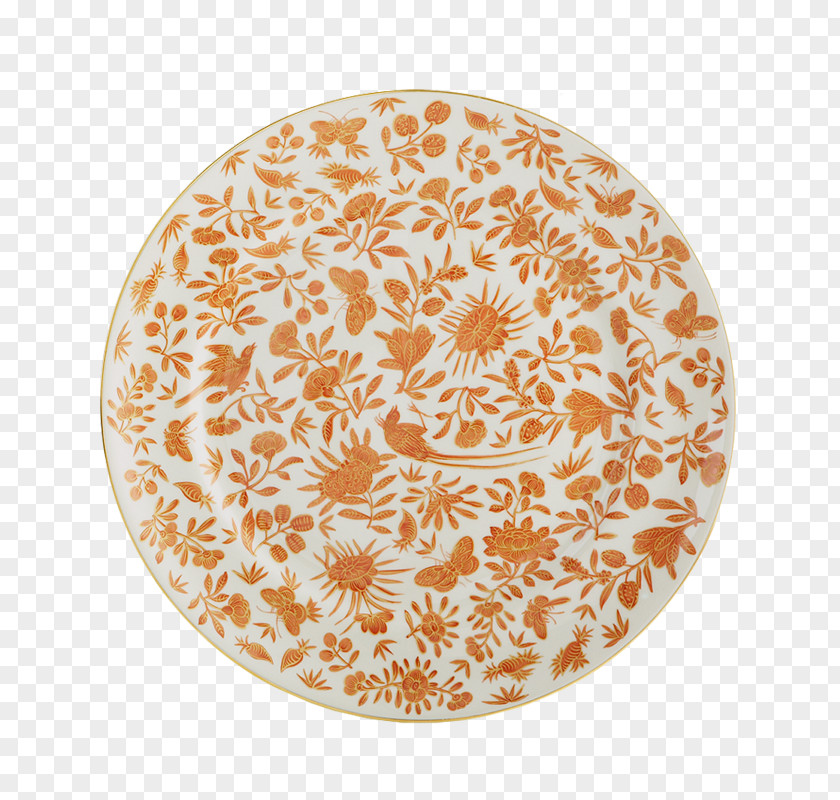 Plate Tableware Mottahedeh & Company Butterfly PNG