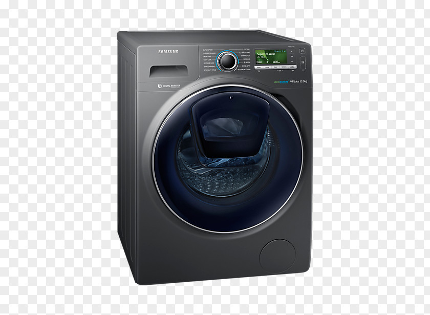 Washing Machine Appliances Machines Clothes Dryer Samsung WW12K8412OX Laundry PNG
