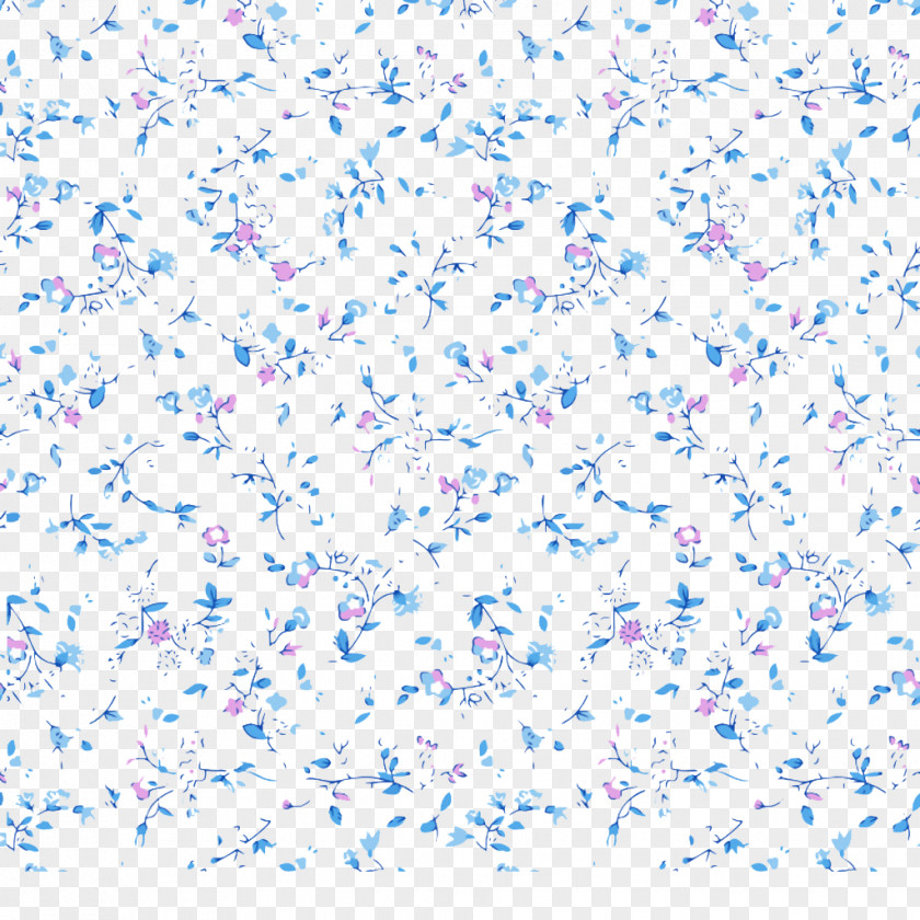 Blue Floral Background Flower PNG