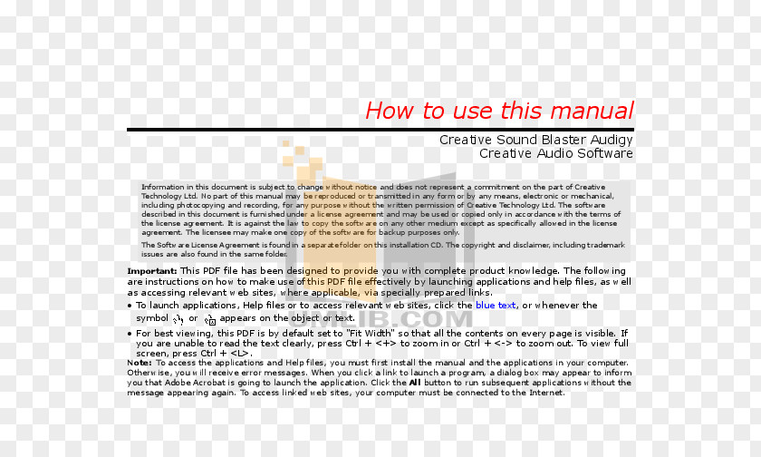 Creative Bussines Card Document Audigy 4 Sound Blaster Product Manuals PNG