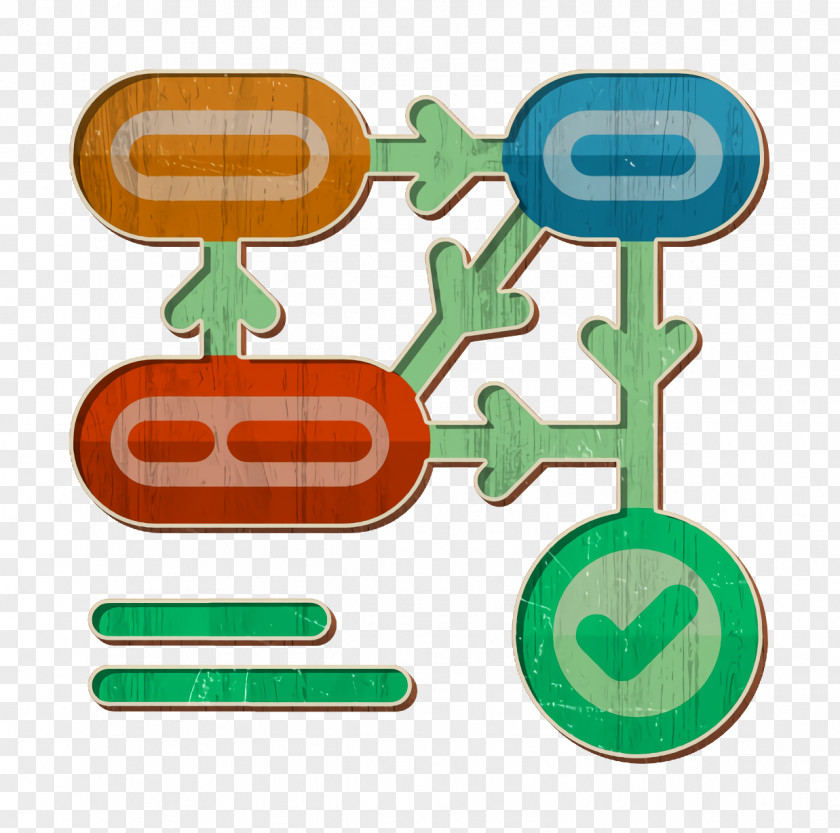 Ecommerce Icon Flow Chart Process PNG