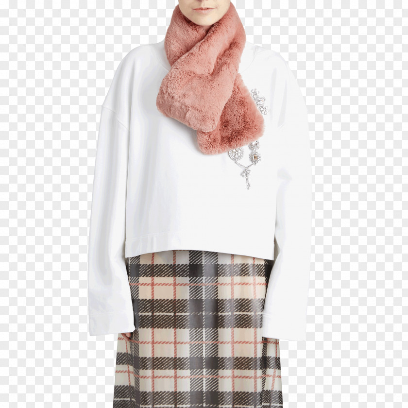 Fur Scarf Burberry Fake Shawl Clothing PNG