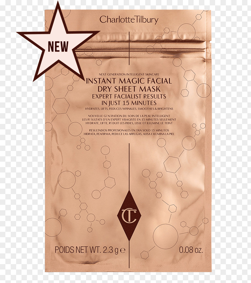 Mask Charlotte Tilbury Instant Magic Facial Dry Sheet Cosmetics Brown Thomas PNG