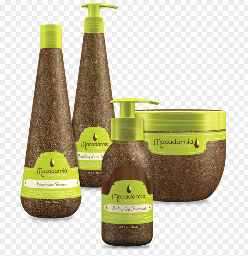 Oil Bottle Macadamia Nut Hair Care PNG