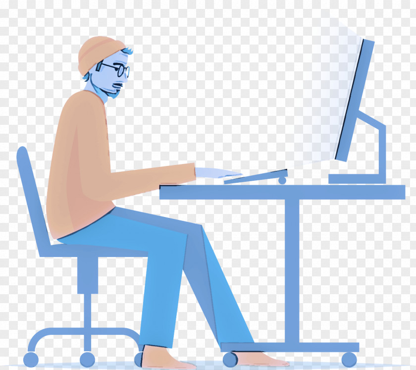 Sitting Desk Furniture Job Table PNG