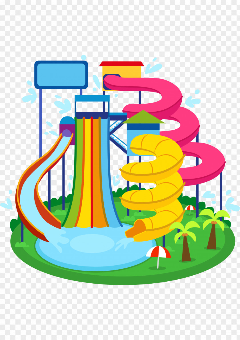 Water Park Wedding Invitation Birthday Party PNG