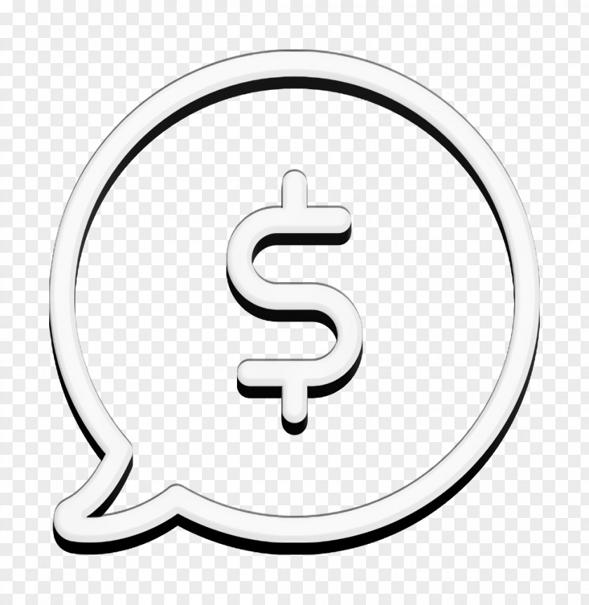 Ecommerce Set Icon Money Speech Bubble PNG