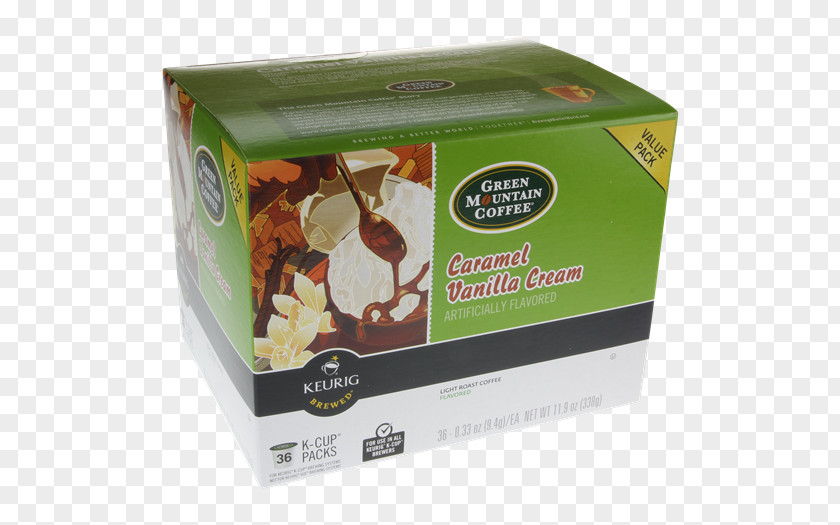 Caramel Cream Coffee Keurig Green Mountain Vanilla PNG