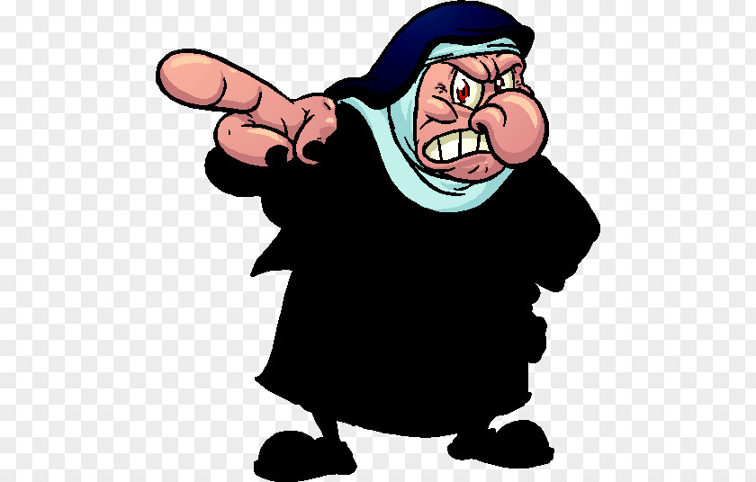 Cartoon Room Angry Nun Clip Art PNG