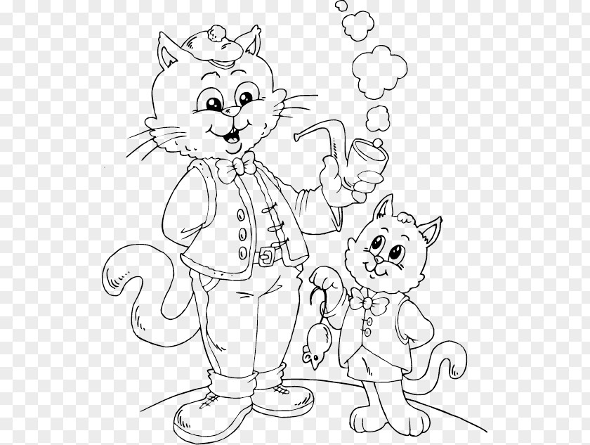 Cat Coloring Book Child Drawing PNG