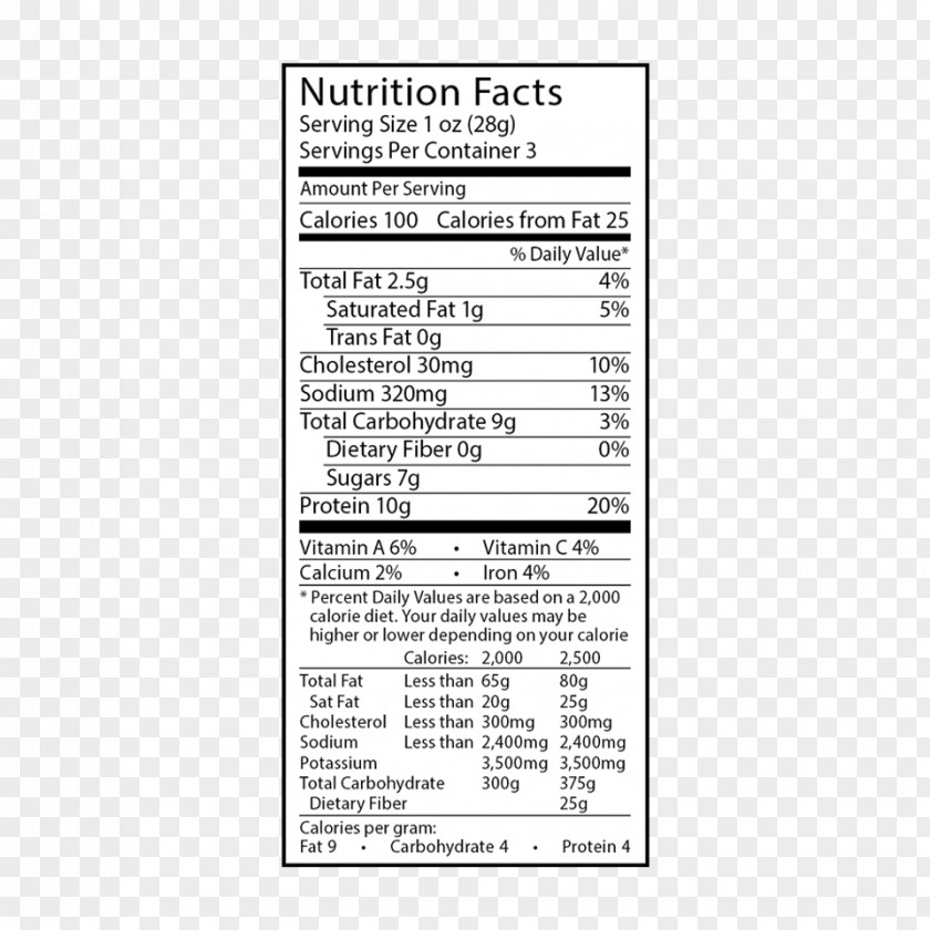 Nutrition Facts Organic Food Chia Seed Barbacoa Carne Asada PNG