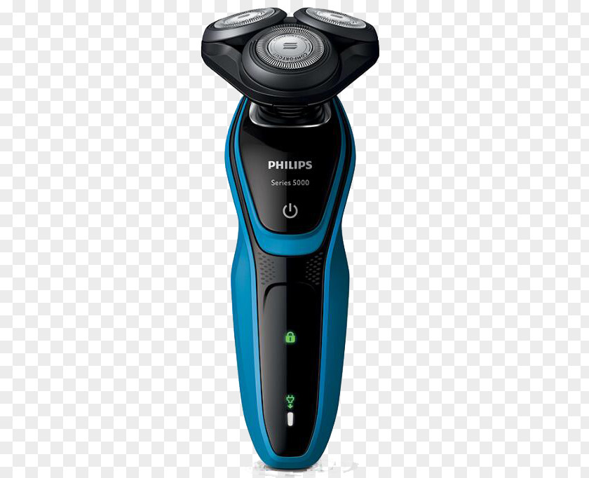 Philips Rechargeable Blue Razor Electric Safety Shaving PNG