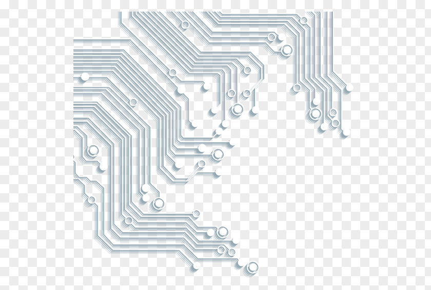 Science And Technology Shading Printed Circuit Board PNG