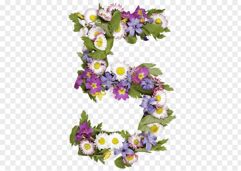 Floral Letter T Fonts Design Cut Flowers Clip Art PNG
