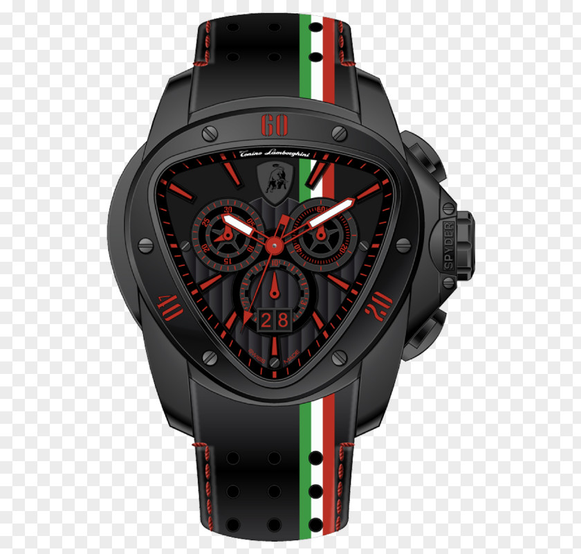 Black Lamborghini Watch Car Clothing Buckle PNG