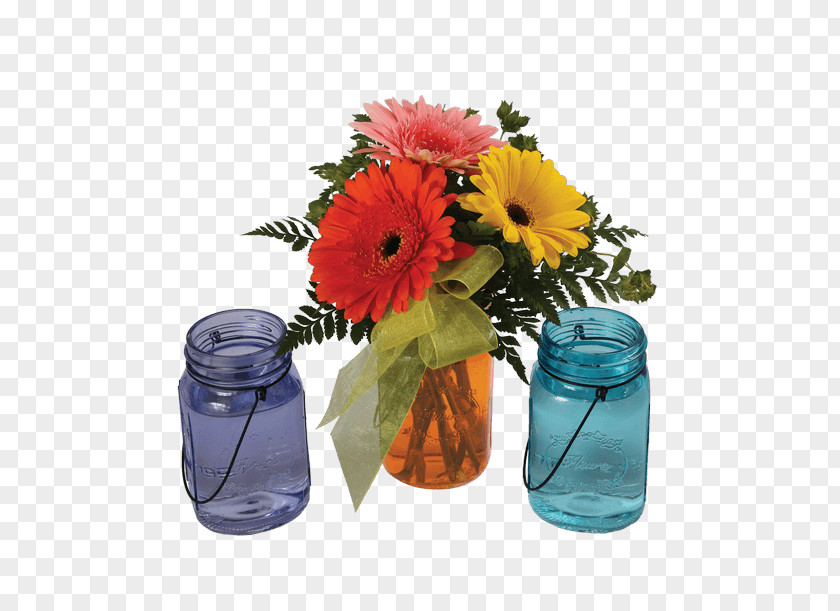 Mason Jar Cut Flowers Floral Design Floristry Flowerpot PNG