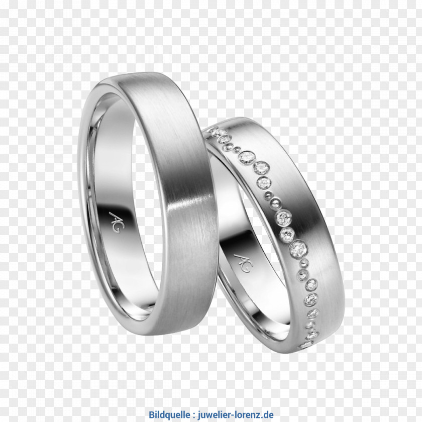 Wedding Ring Białe Złoto Geel Goud Silver PNG