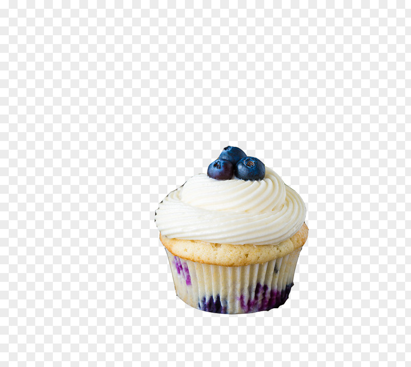 Blueberry Cake Cupcake Icing Cream Petit Four Birthday PNG