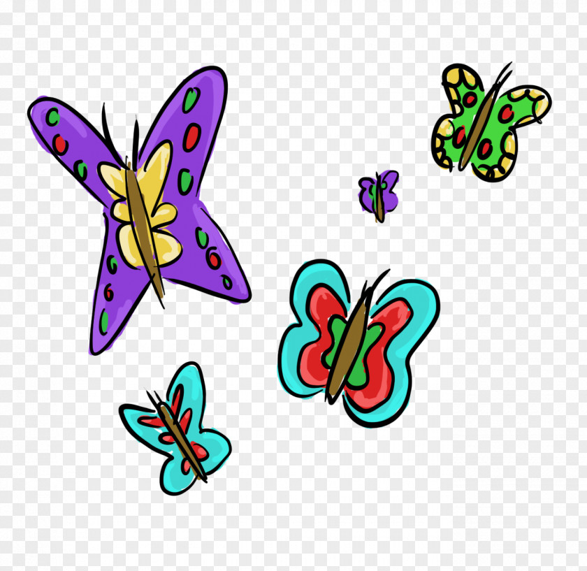 Butterfly Monarch Brush-footed Butterflies Cartoon Clip Art PNG