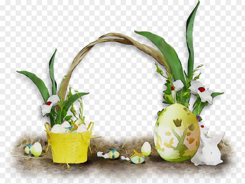 Cut Flowers Easter Egg Lily Background PNG