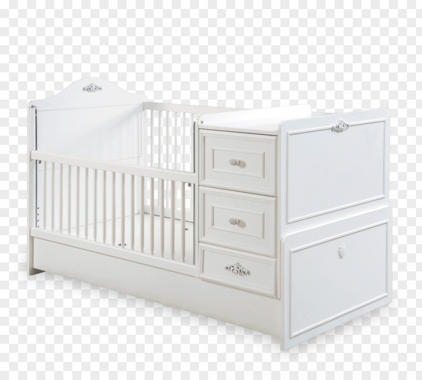 Cots Furniture Drawer Bed Frame Infant PNG