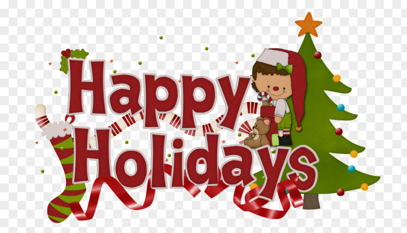 Happy Holidays Holiday Clip Art Christmas Day Free Content Image PNG