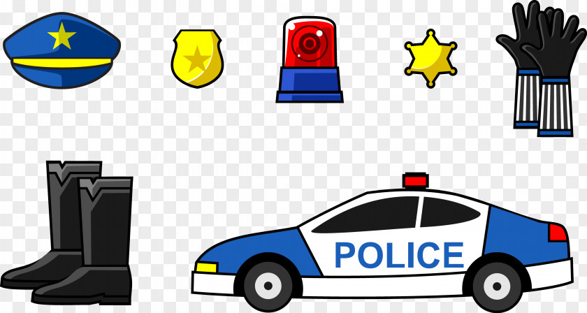 Police Supplies Officer Car Badge PNG