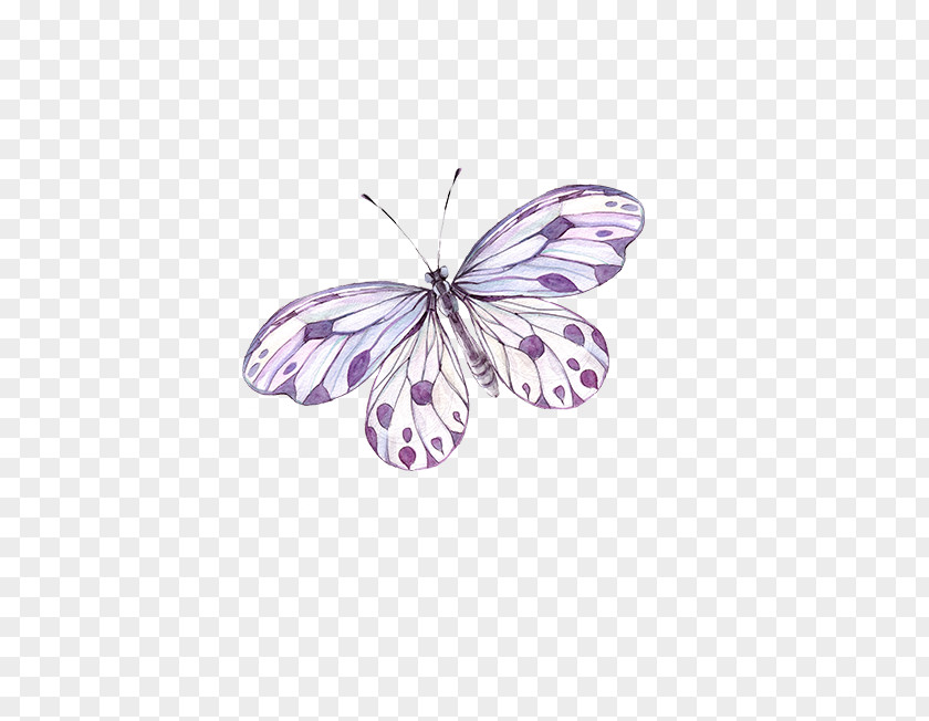 Purple Butterfly Abziehtattoo Poetry Paper PNG
