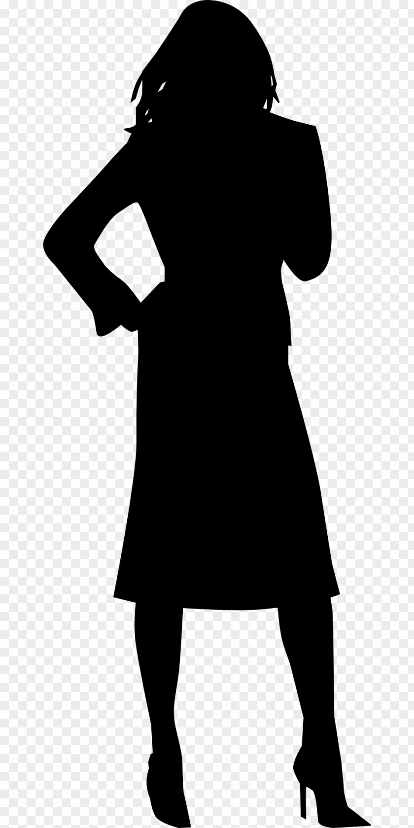 Silhouette Woman Drawing Clip Art PNG