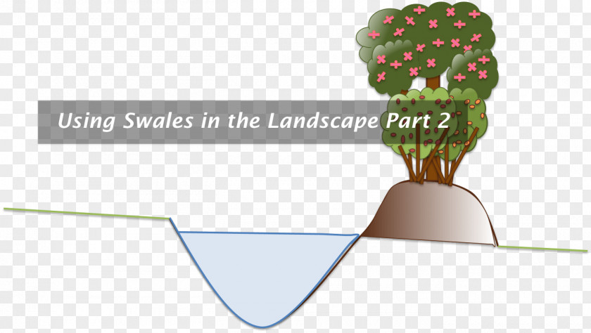 Water Swale Permaculture Landscape Gardening PNG