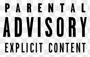 Parental Advisory Transparent Logo Sticker Label PNG Image - PNGHERO