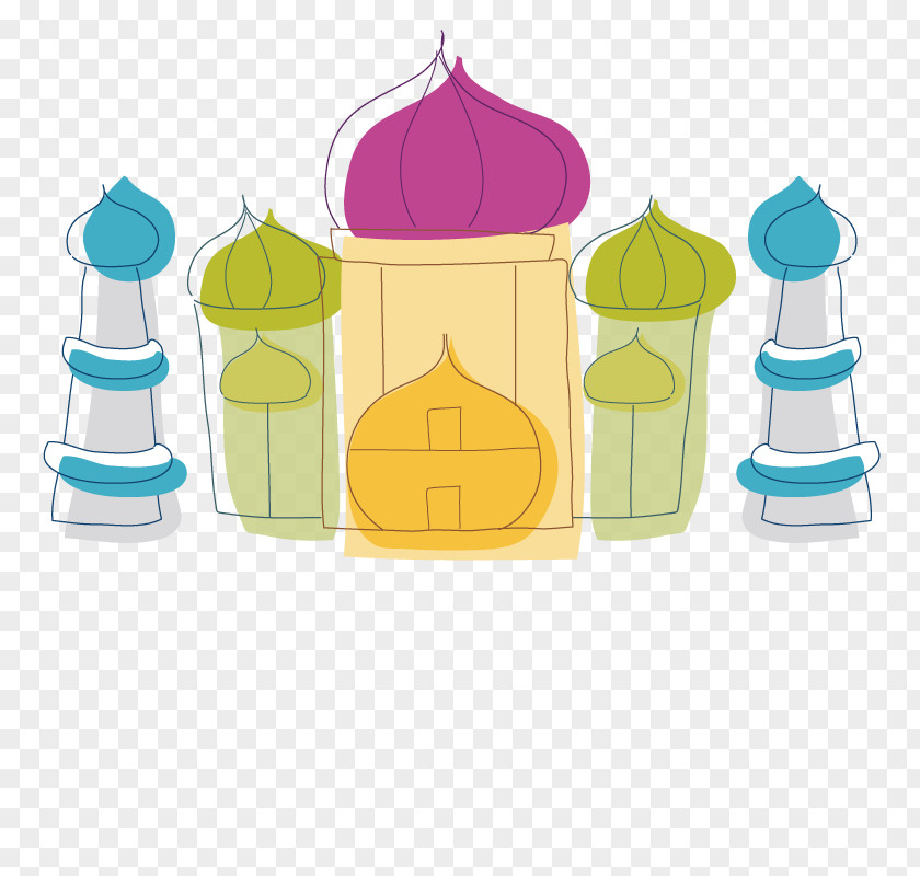 Color Castle Clip Art PNG