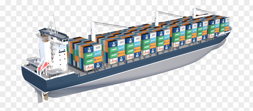 Cosmetics Packaging Renderings Container Ship Intermodal Feeder Heavy-lift PNG
