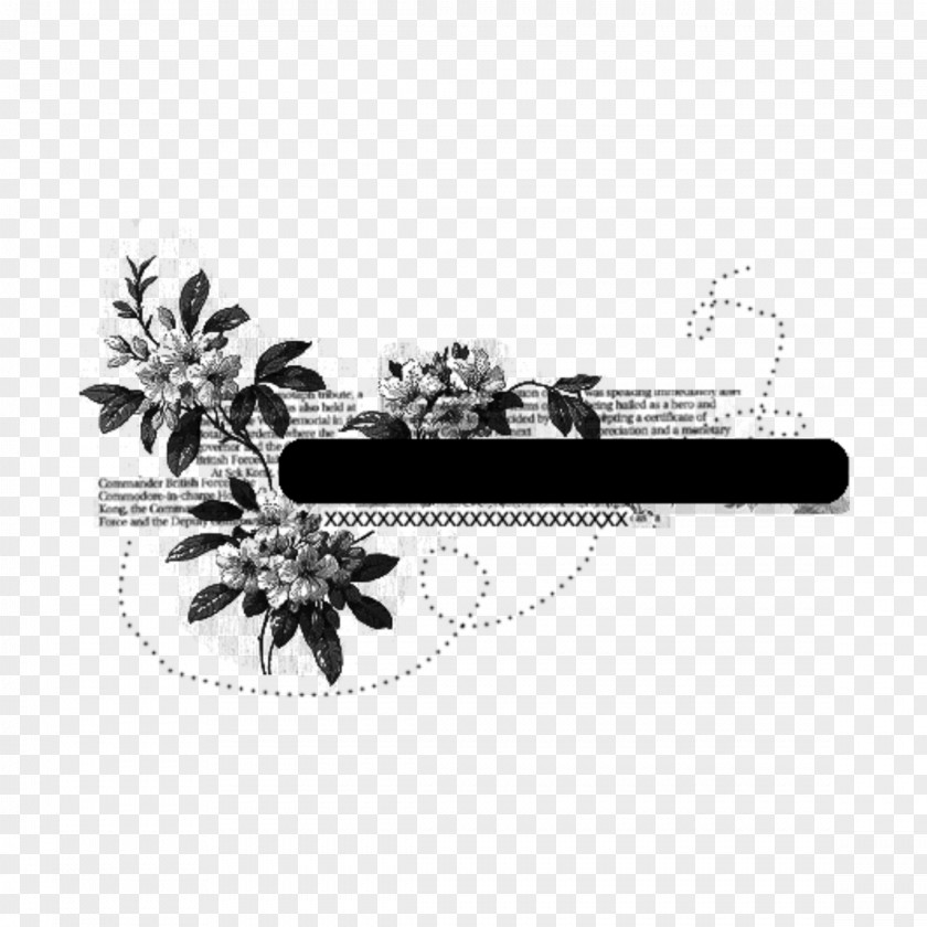 Drawing Flower Black-and-white Plant Tree PNG
