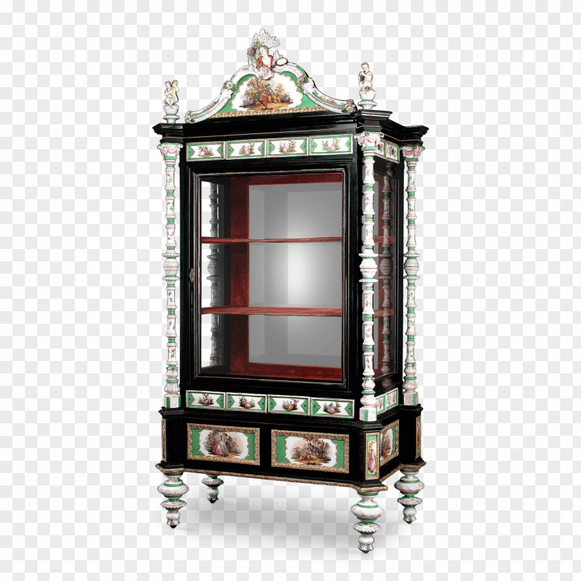 Glass Display Case Meissen Cabinetry Furniture PNG