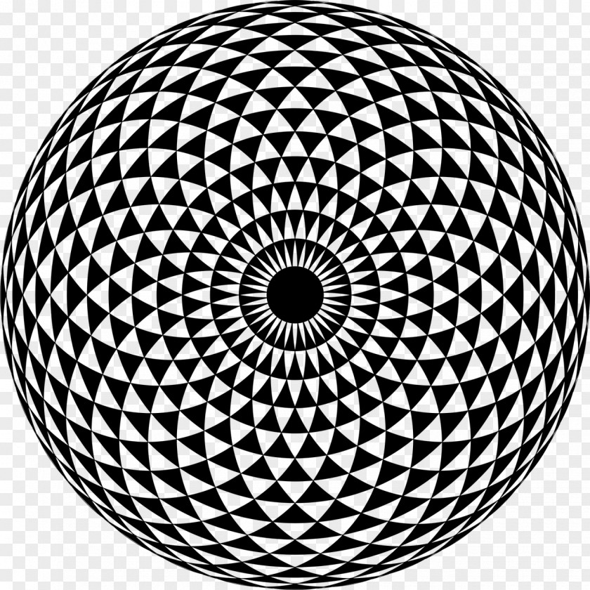 Line Sacred Geometry Torus Drawing Mandala PNG