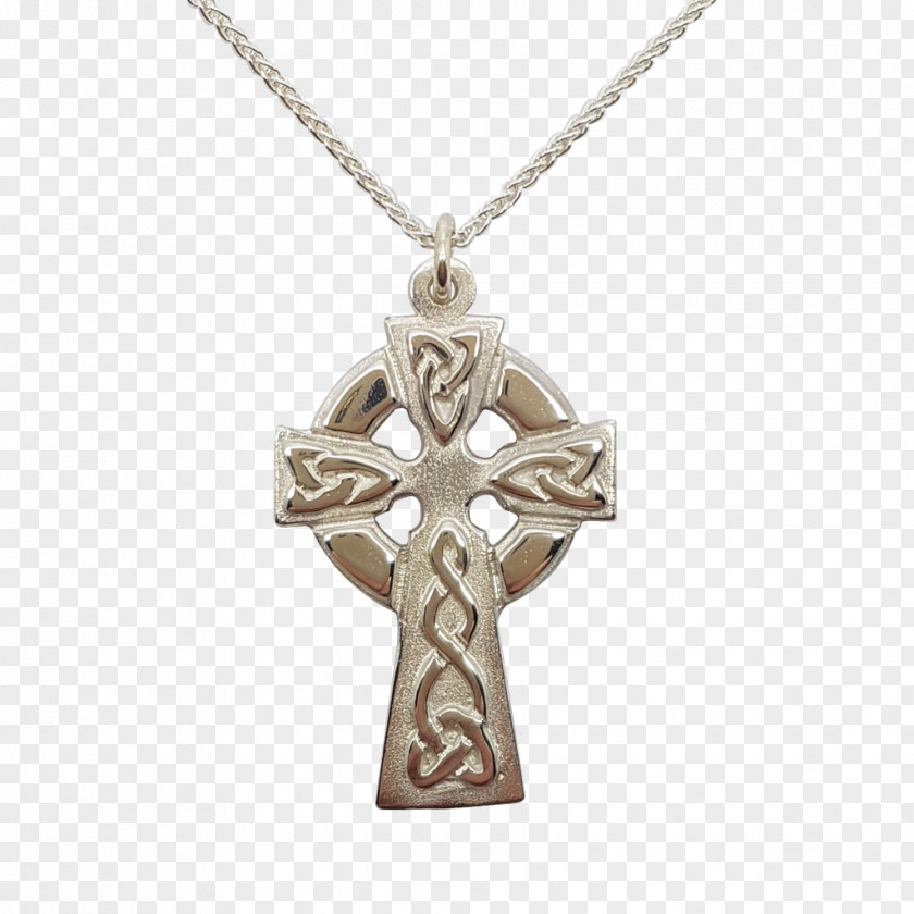 Necklace Sterling Silver Celtic Cross Pendant PNG