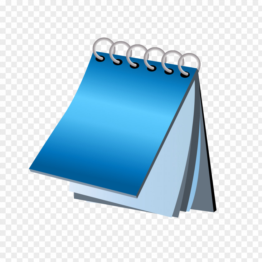 Blue Pattern Book Calendar Computer File PNG