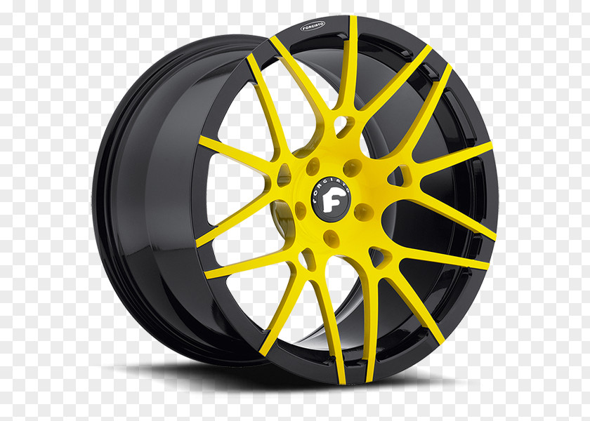 Forgiato Wheels Alloy Wheel Yellow Forging White Blue PNG