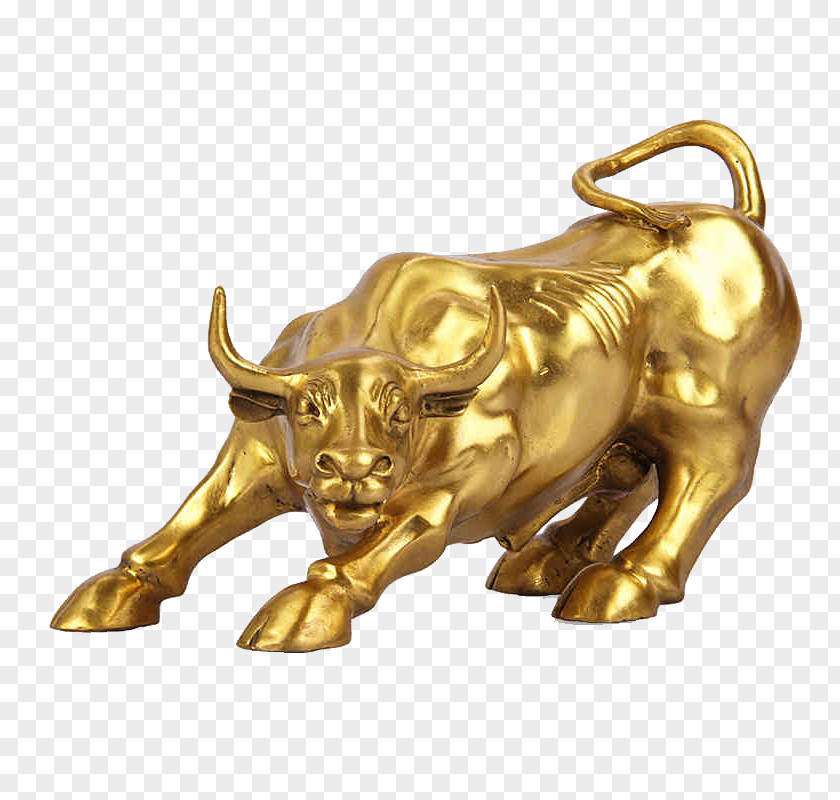 Golden Cow Cattle Water Buffalo Bull Gold PNG