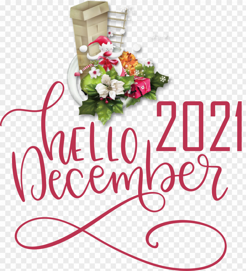 Hello December December Winter PNG